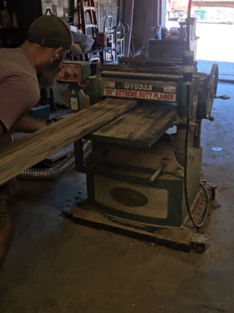 Making #liveoak counters for a restaurant in #newyorkcity! #nos #reclaimed #reclaimedwood #mysticseaport #mysticct